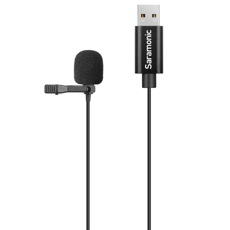 Saramonic Lavalier Mic with USB-A Connector for Computers with 19.7ft (6m) Cable (SR-ULM10L) 19.7ft Cable