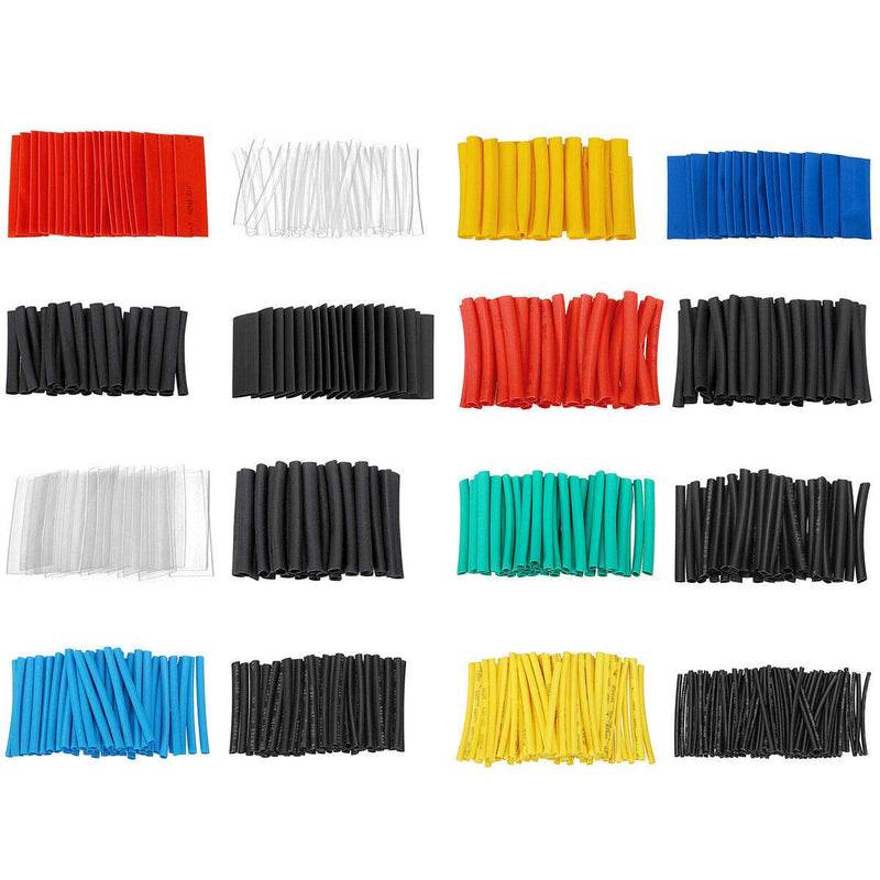 580PCS Heat Shrink Tubing Electric Insulation Heat Shrink Tube kit Wrap Cable Sleeve 2: 1Shrink Ratio 6 Colors 1.5mm-10mm
