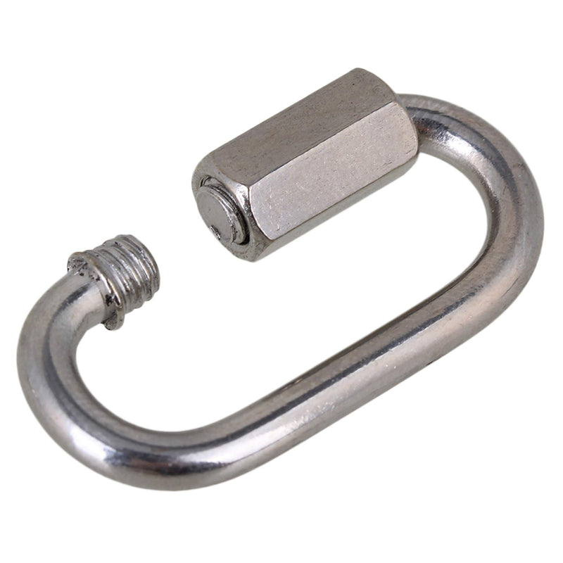 CNBTR 35x20mm Stainless Steel M3.5 Snap Quick Hook Link Chain Fastener with Threaded Nut Pack of 5