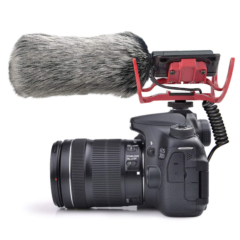 [AUSTRALIA] - SUNMON Windscreen Muff and Foam for Rode VideoMic, NTG2, NTG1 and WSVM Microphone, Indoor Outdoor Microphone Windshield (2 PACK) FurFoamKit 