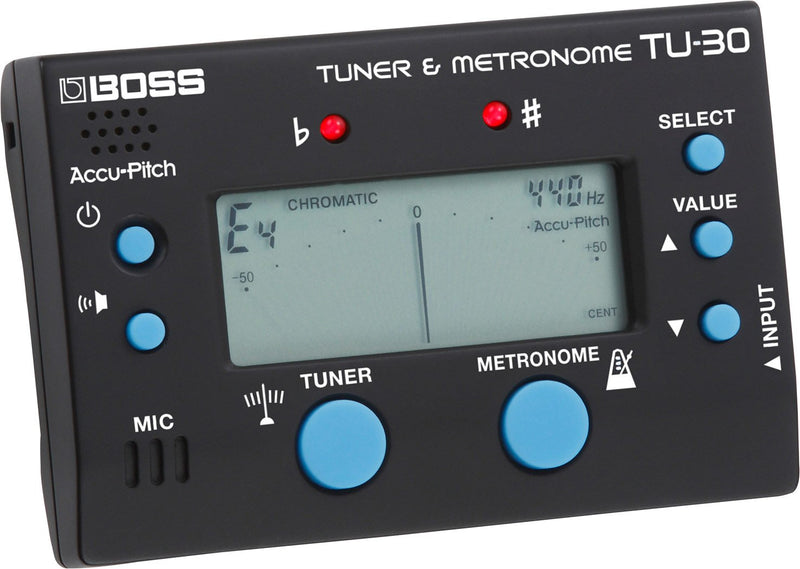 BOSS TU-30 Tuner & Metronome (TU30) Tuner + Metronome