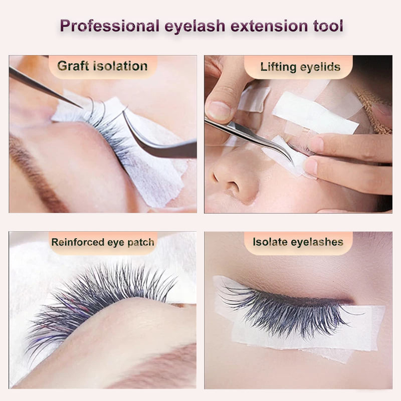 10 Rolls Eyelash Extension Tape - Micropore Medical Tape for Sensitive Skin, Adhesive Fabric Lash Tapes in White, 0.5 inch x 10 Yards per Roll, Ideal for Eyelash Extension Supply