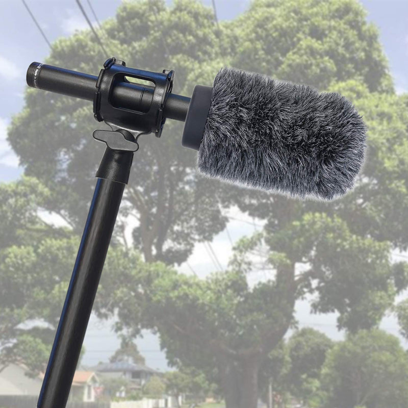 YOUSHARES Windscreen for Rode NTG1, NTG2, Audio-Technica AT897 Shotgun Microphones, Wind Muff Up to 5.5" Long
