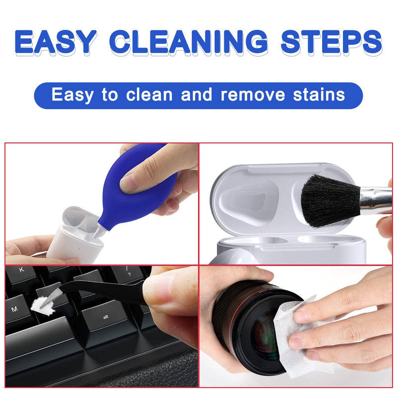 Phone Cleaning Kit, Airpods pro Cleaning Kit, iPhone Speaker Cleaner, Eyeglass Cleaner, Electronic Devices Cleaning kit, Compatible with Airpod Airpods pro Earbuds Earphones Camera