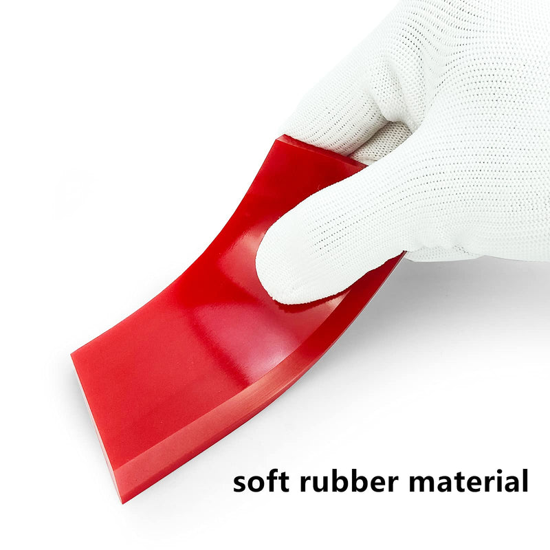 CCyanzi 3PCS Squeegee Blade Replacement, Rubber Squeegee Blade, Small Squeegee, to Clean Shower Glass, Sink, Or Install Adhesive Window Film