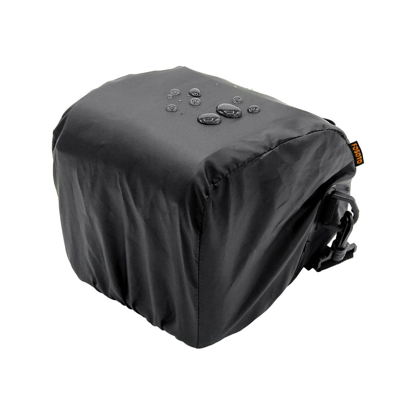 FOSOTO Waterproof (with Rain Cover) Black Camera Case Bag Compatible for Canon EOS M10 M6 M2 Mrak II M50 M100 Rebel T3i T4i T5 SL1, Nikon P600 D3300 D3400 D5100 D5300 D7200,Sony RX10M3,Olympus EM10