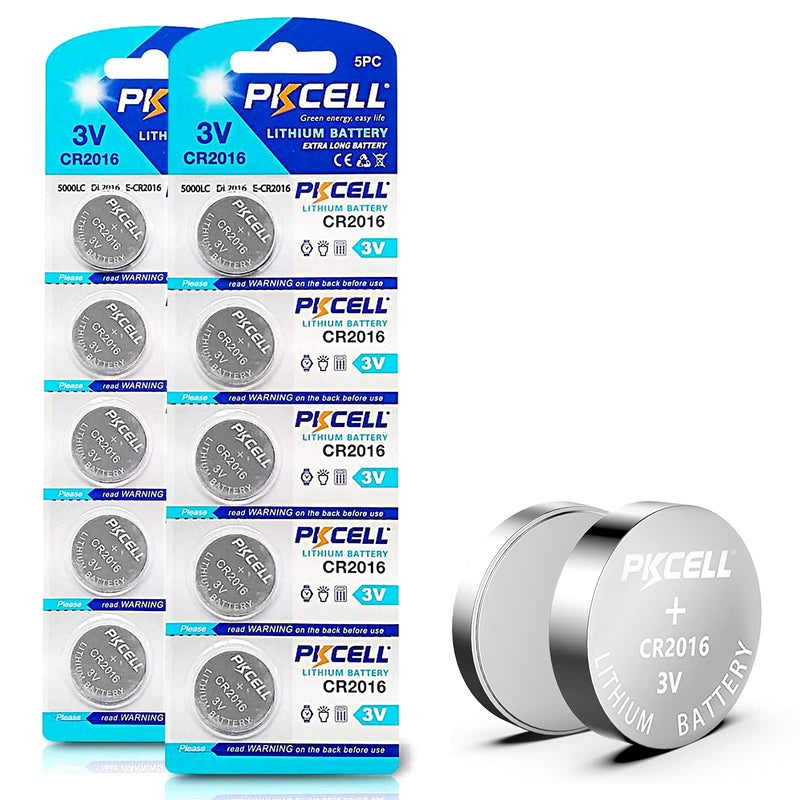 CR2016 ECR2016 DL2016 3V Lithium Button Cell Battery 10 Pcs
