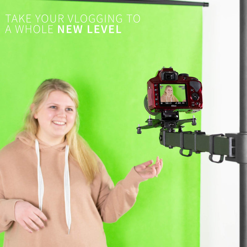 VIVO Universal VESA Adapter Bracket Kit for DSLR Cameras/Camcorders, 1/4 inch Mount, Photo and Video Shooting, Attaches to Monitor Stands for Overhead Placement, 75x75mm and 100x100mm, MOUNT-V00CAM