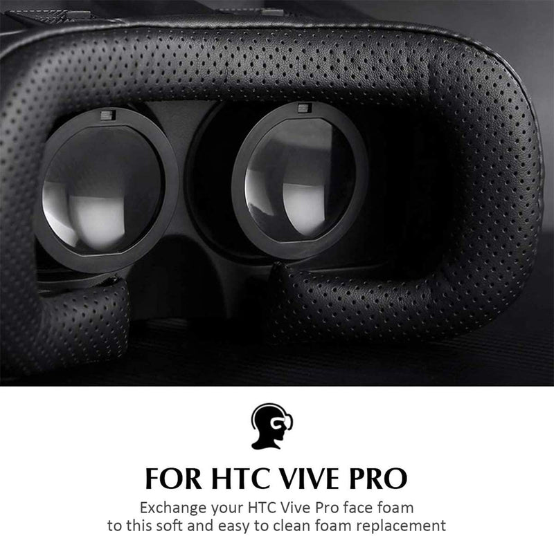 [AUSTRALIA] - KIWI design Face Cushion for HTC Vive, Foam Pad Eye Pad Replacement for HTC Vive 3 Packs 18mm/12mm/6mm with Lens Cleaning Kit VR Facial Cushion for HTC VIVE 3Pack 