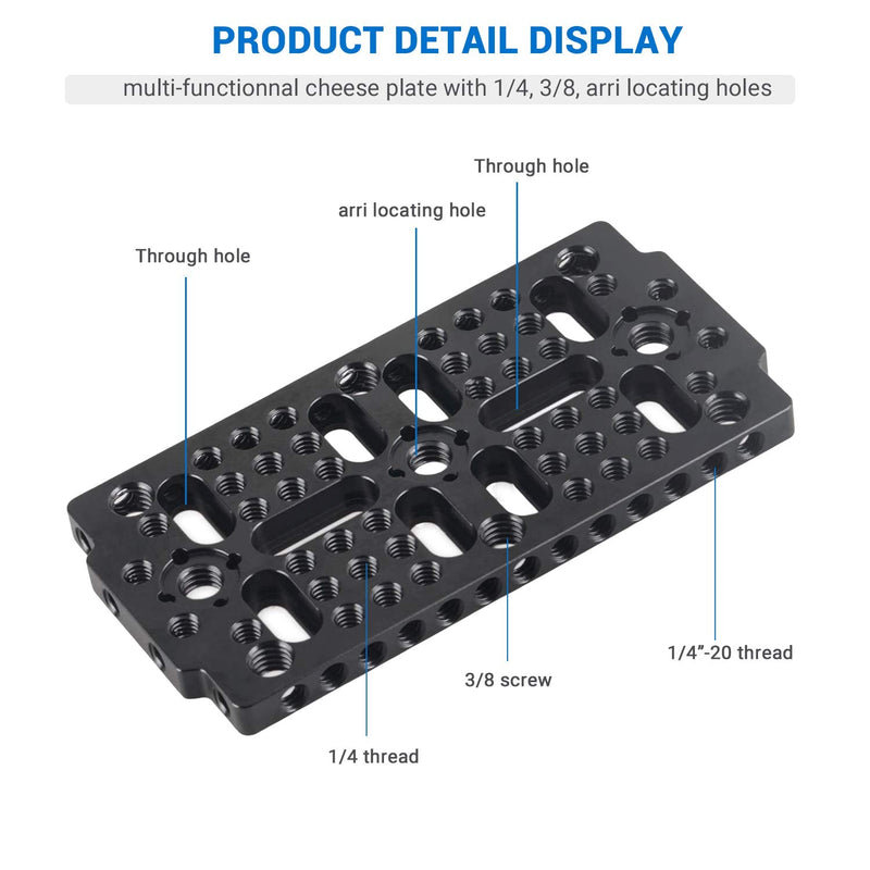 SMALLRIG Multi-Purpose Switching Plate for Rail Block, Dovetail Camera Cheese Plate - 1681