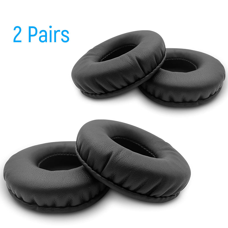 2 Pairs Headphone Earpads Replacement, PChero Leather Ear Pads Cushions Cups Compatible with MDR-V150 V250 V300 V100 V200 DR-BT101 ZX100 ZX110 ZX300 On-Ear Headset