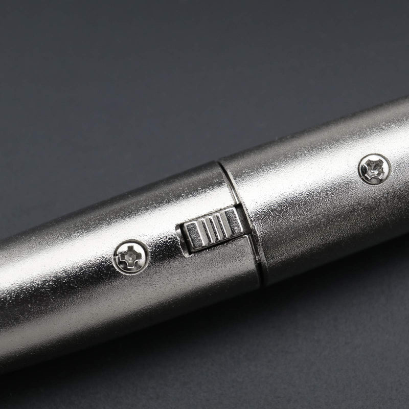 4Pcs 3-Pin XLR to 1/4 Microphone Audio Adapters, 3 Pins XLR Socket to 6.35mm Male Jack Mono Plug Conversion Connector Silver XLR Female & Male