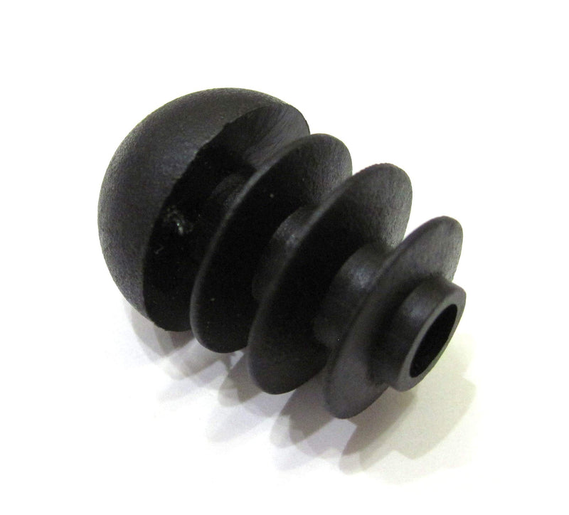 8pcs Pack: 5/8 Inch Round Spherical Black Plastic End Cap (for Hole Size from 13/32 to 9/16, Including 1/2 inches), Furniture Finishing Dome Shaped Plug 8