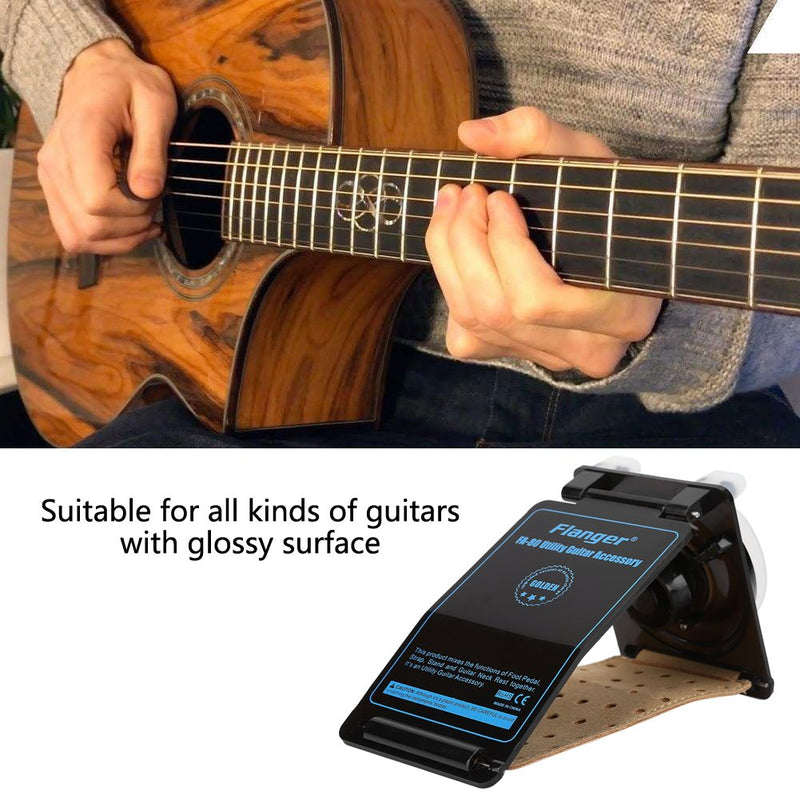 Dilwe Guitar Support, Multi-functional Guitar Neck Rest Foot Stool Support for Acoustic Folk Classical Electric Bass Guitars