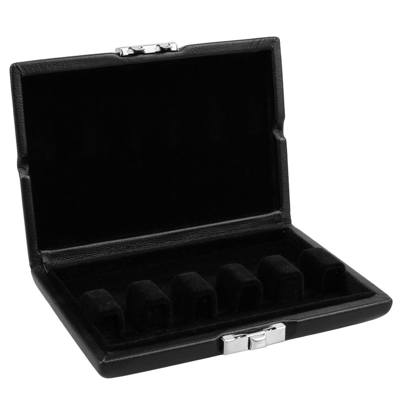 Black Wooden PU Leather Bassoon Reed Case Box Protector for 5pcs Basson Reeds