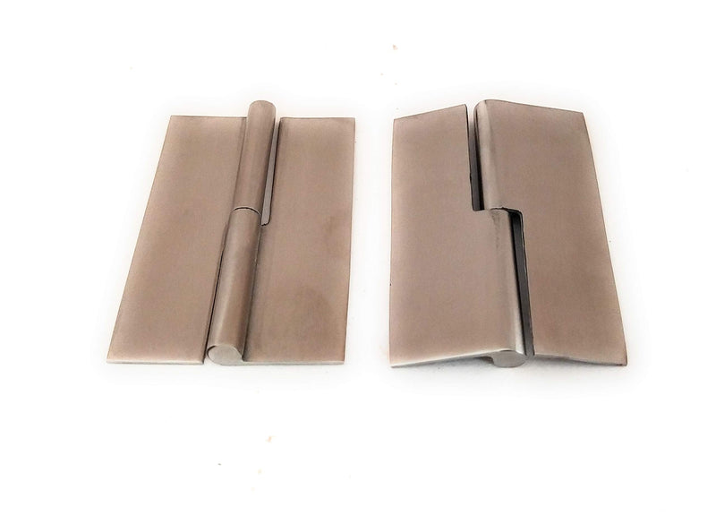 Ssiskcon 3 inch Weld on Hinge Lift Off Hinge Right Satin 32D Set of 2 Stainless Steel Hinges Pack 1