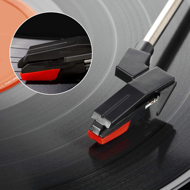 [AUSTRALIA] - 10 Pieces Record Player Needles Replacement Turntable Needles Replacement and 1 Piece Record Player Turntable Cartridge for Vinyl Record Player, LP, Phonograph 