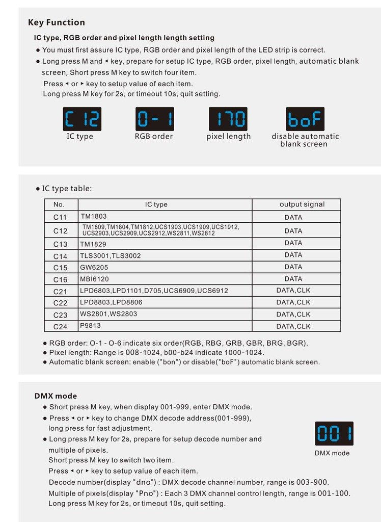 [AUSTRALIA] - DMX512 to SPI Converter DMX Decoder SPI Controller Compatible with kinds of Digital IC LED Strip Pixel Strip Light 