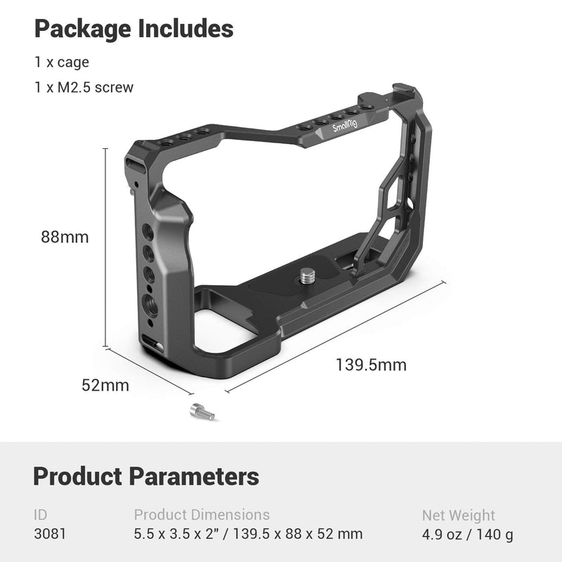 SMALLRIG Camera Cage for Sony Alpha 7C A7C (ILCE7C) Camera - 3081