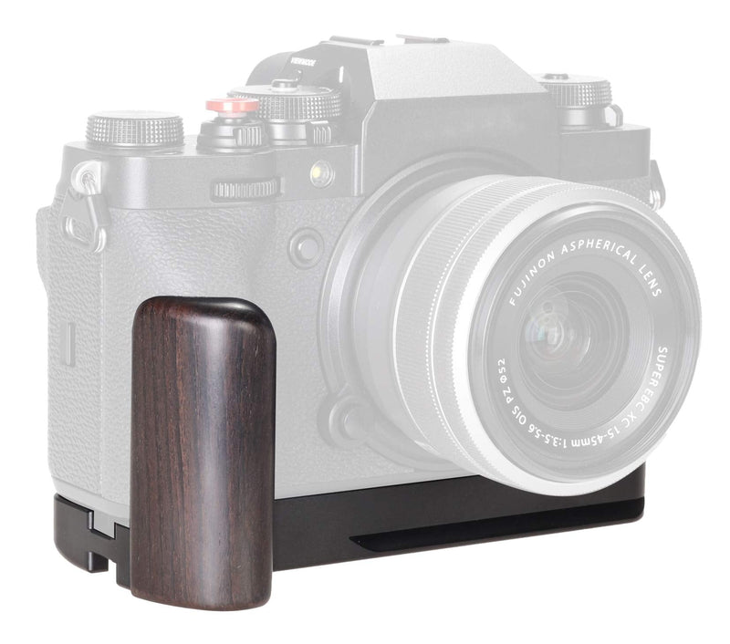 WEPOTO XT4-B Hand Grip Quick Release Plate L Bracket QR Plate Compatible with Fujifilm X-T4 Camera -Aluminium Ebony