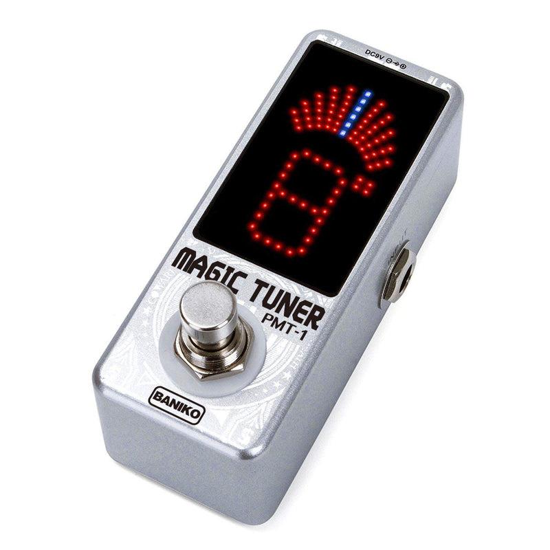 [AUSTRALIA] - BANIKO Tuner Pedal, without Battery, connected with Guitar Effect Pedal in series, wide range tuning, Tuning range A0(12Hz) ~ C8(4186Hz), LED Light indicator 