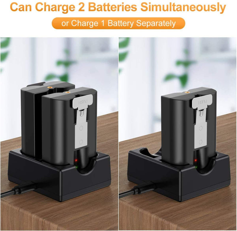 CAVN Charger Station Compatible with Ring Battery, Dual Port Charging Station Compatible with Ring Video Doorbell 2, Spotlight Cam Battery and Stick Up Cam Battery (Batteries NOT Included)