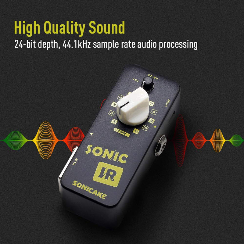 SONICAKE Guitar Bass Effects Pedal Sonic IR Speaker Cabinet Simulator Impulse Response Loader