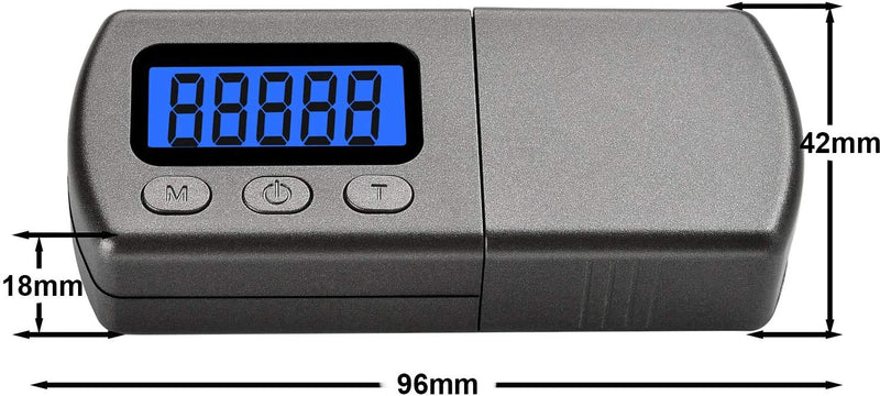 DIGITNOW Digital Turntable Stylus Force Scale Gauge Tester High Precise 0.01g Blue LCD Backlight, for Tonearm Phono Cartridge