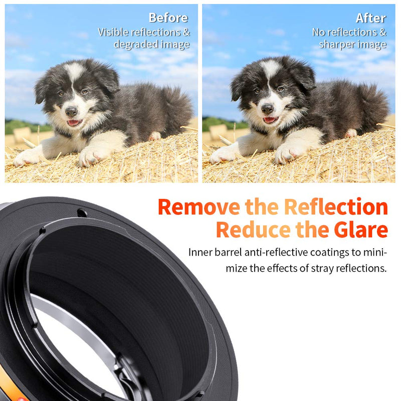 K&F Concept Lens Mount Adapter with Aperture Control Ring for Pentax PK Mount Lens to Fujifilm Fuji X-Series X FX Mount Cameras with Matting Varnish Design for Fuji XT2 XT20 XE3 XT1 X-T2 PK-FX
