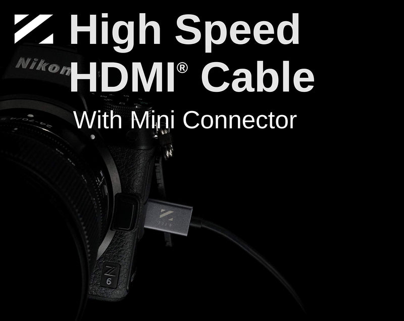 [AUSTRALIA] - ZILR 10bit High Speed HDMI Cable 4K HD Ethernet HDMI Type A to Type C Mini 45cm HDMI Cable Ultra HDMI Cable 4K HDCP2.2 4K HDMI Camera HDMI Cable HDMI 2.0b Type A to Type C 45cm 