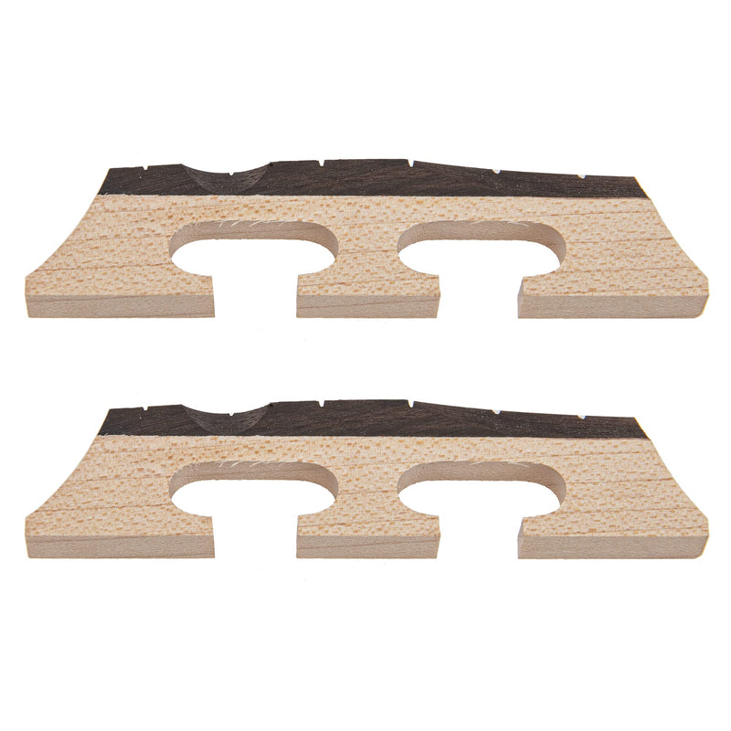 2Pcs Yootones Rosewood Banjo 3-Legged Bridge Compatible with 6 String Banjo Bridge Part