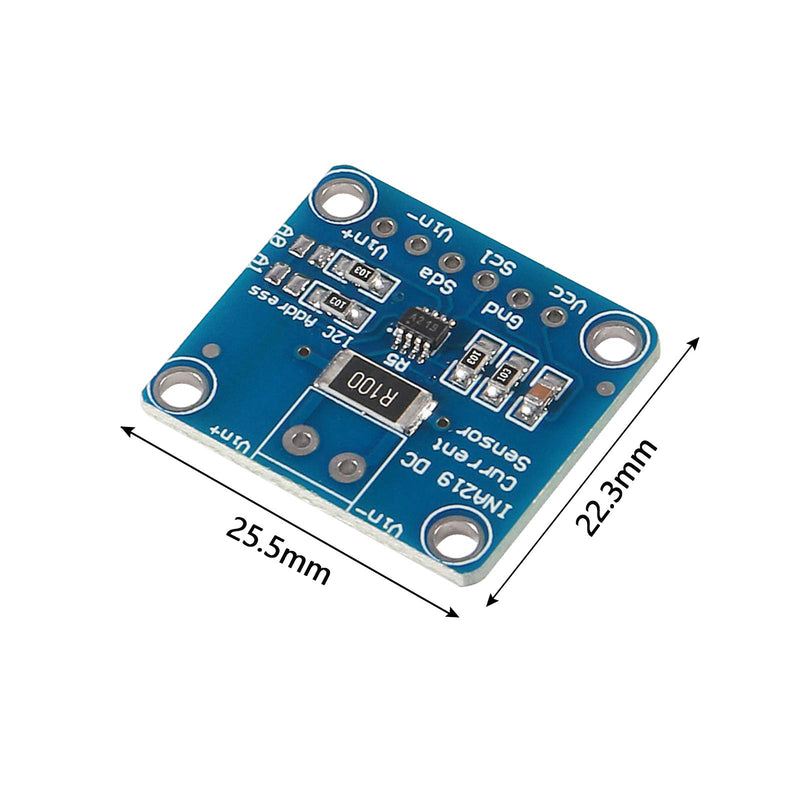 ALMOCN 3Pcs INA219 I2C IIC Interface Bidirectional DC Current Power Supply Sensor Breakout Module Power Monitoring Sensor for Arduino Raspberry Pi