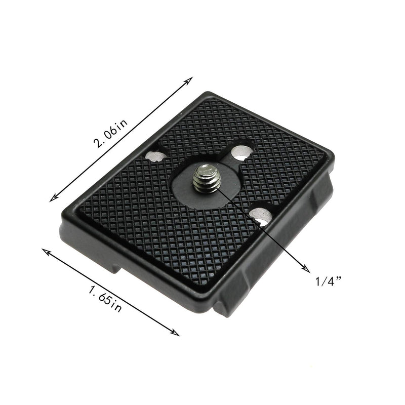 RLECS Black Aluminum Camera QR Plate 200PL14 Universal Quick Release Tripod Fast Mounting Adapter