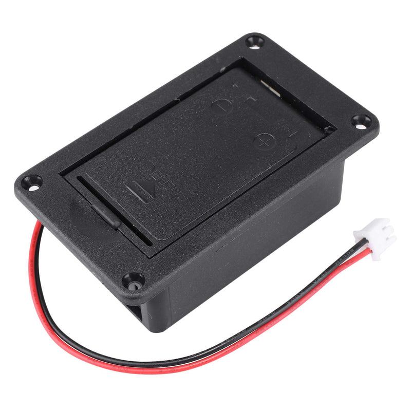 Guitar Pickup Battery Box 9V Battery Box Case Cover Holders for Guitar Bass Pickup Black