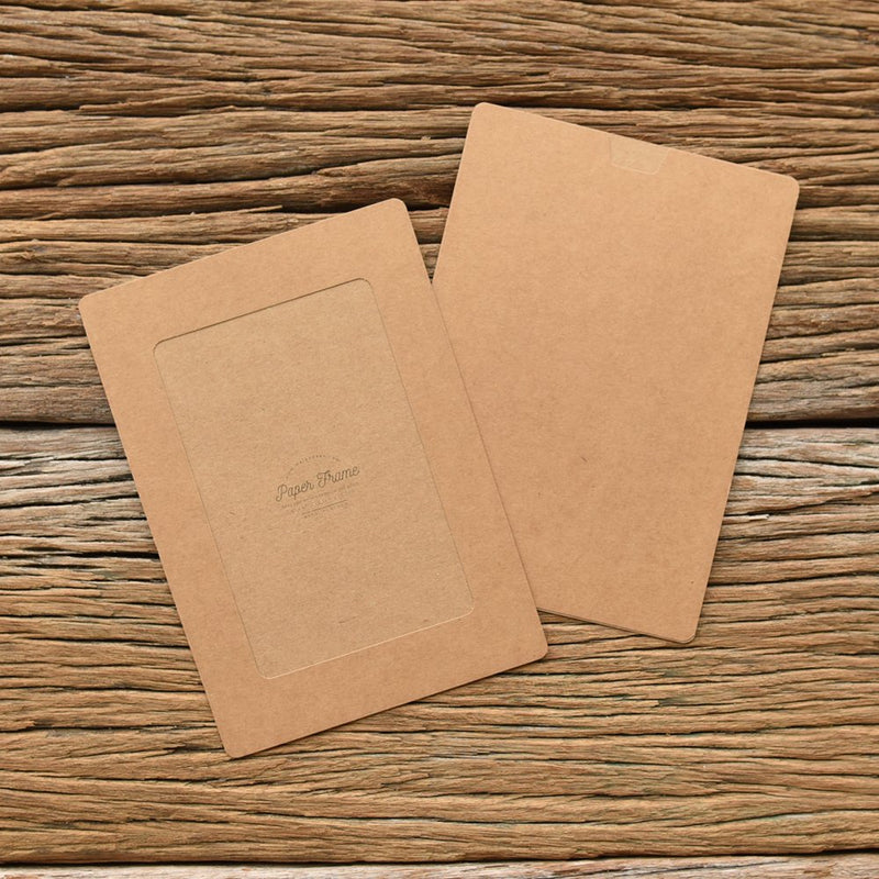 Monolike Paper Photo Frames 4x6 Inch Kraft 20 Pack - Fits 4"x6" Pictures 4x6 Kraft 20p