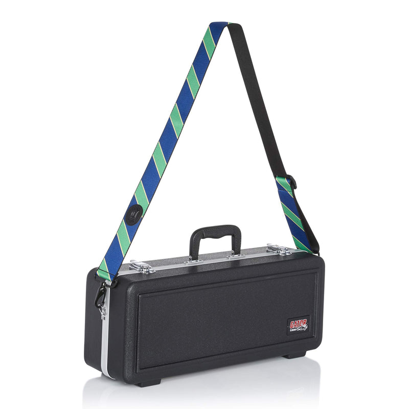 Levy's Leathers 2" Wide Polyester Spirit Case Strap Fits Most Insturment Cases with D-Ring Clips; Navy, Green (MCS-006) Navy/Green