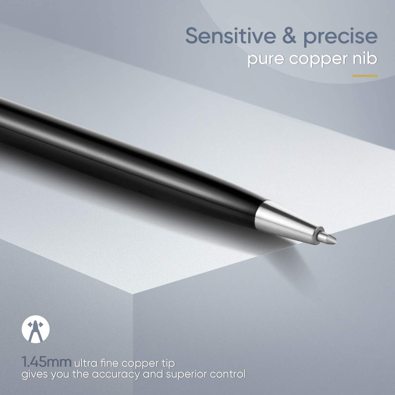 ORIbox Stylus Pen,12pcs Universal 2 in 1 Capacitive Stylus Ballpoint Pen for iPad,iPhone,Samsung,HTC,Kindle,Tablet,All Capacitive Touch Screen Device(6 Black,6 Sliver), Model: Oribox Stylus Pen P3PEN