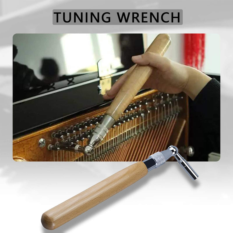 Professional Piano Tuning Kit, 10pcs Commonly Used Piano Tuning Tools Including 9pcs Tools and Portable Case, also suitable for Beginner, Provided by Concha Cielo (10pcs pack) 10pcs pack