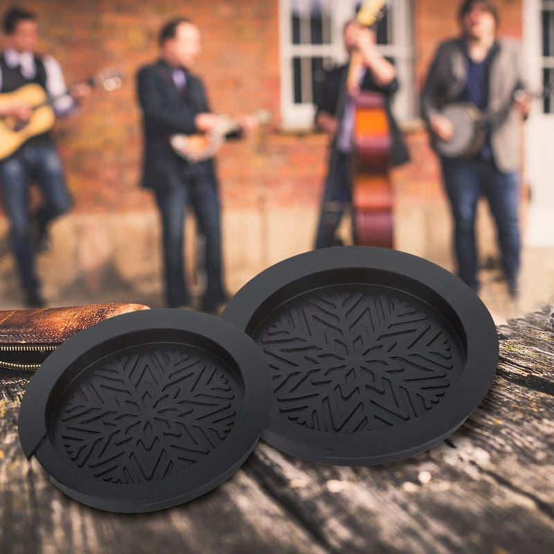 Guitar Soundhole Cover, Black Durable Sound Hole Cover Guitar Accessory for 41'' / 42'' Acoustic Guitar Aperture