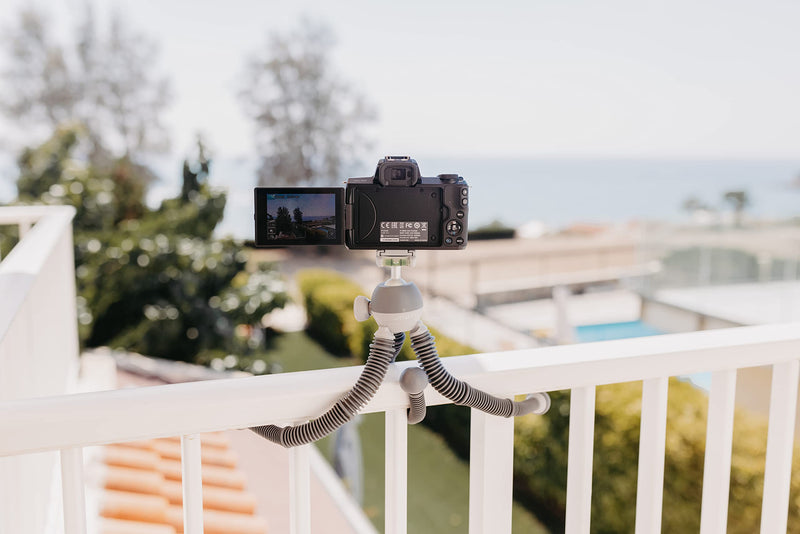 JOBY PodZilla Large Flexible Tripod with Ball Head Included, for Compact Mirrorless Cameras or Devices up to 2.5kg, Gray, JB01661-BWW