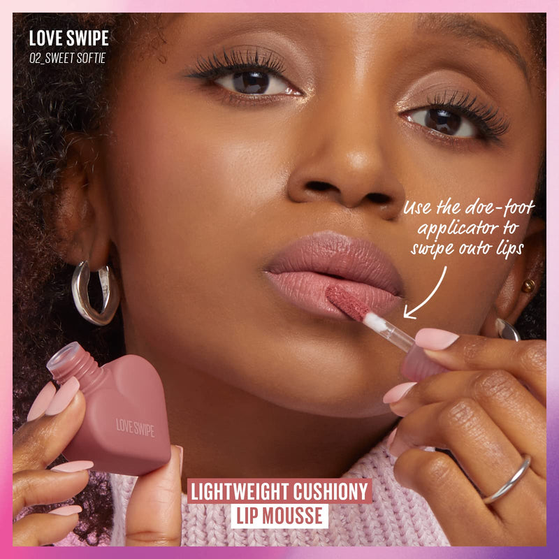 KAJA LOVE SWIPE | Velvety, Air-whipped Lip Mousse with Velvet Finish | Easily Buildable and Blendable | 01 Call Me | Formulated Without Parabens and Phthalates | K-beauty, Vegan, Cruelty-Free