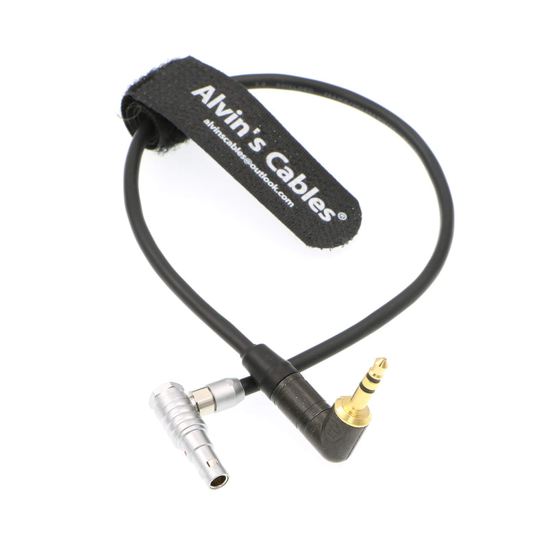 Alvin's Cables 5 Pin Right Angle Male to Right Angle 3.5mm TRS Audio Cable for Z CAM E2 Camera