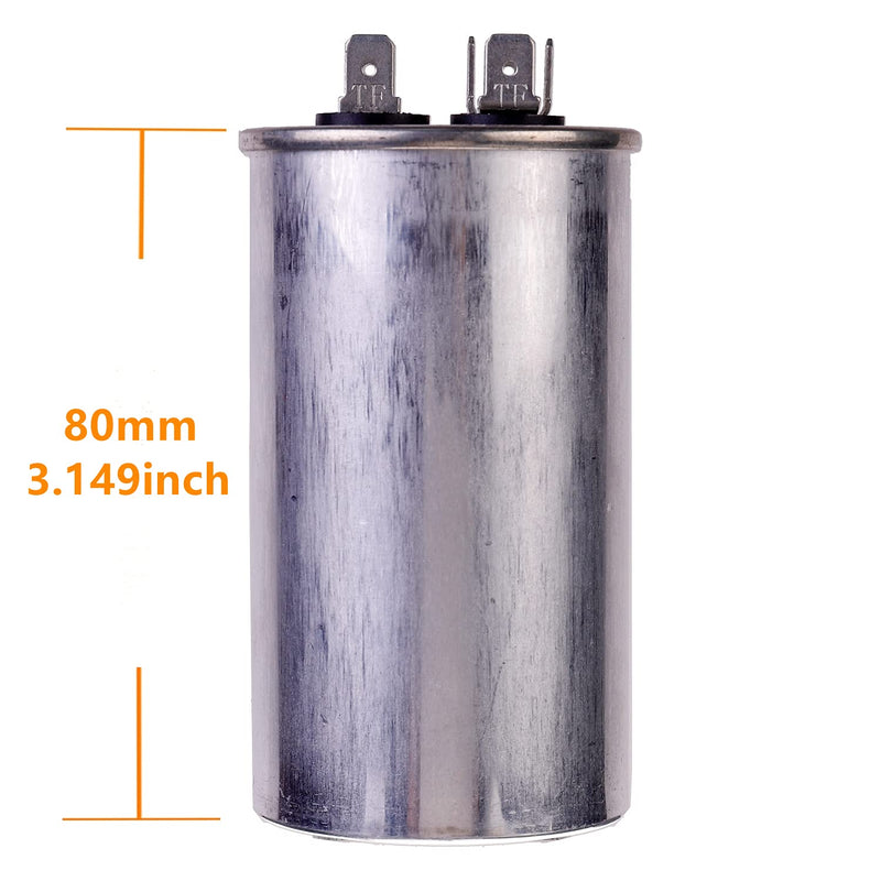 HUAREW 25 uF MFD ±5% 450 VAC CBB65 AC Motor and Fan Starting Round Capacitor 25UF