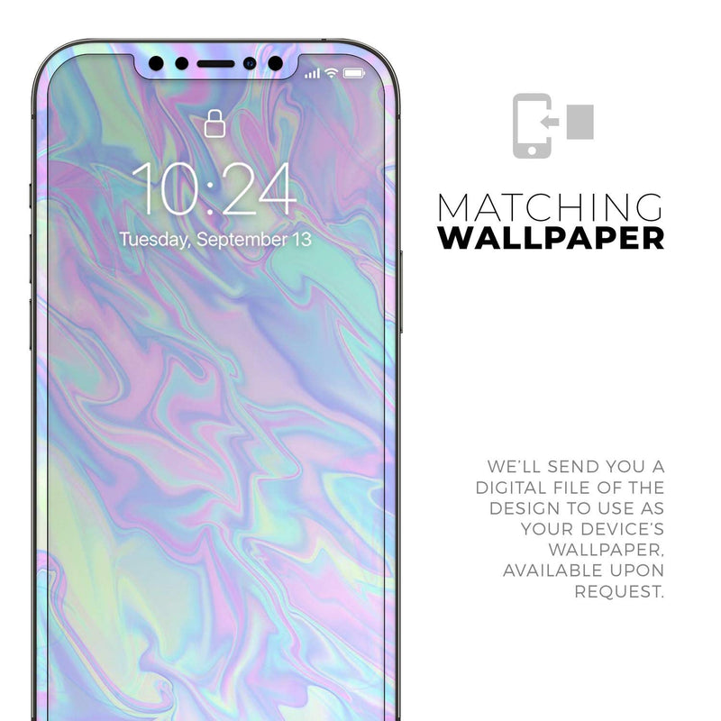 Design SkinZ Iridescent Dahlia v1 - Full Body Skin Decal Wrap Kit Compatible with The Apple iPhone 11 Pro Max (Full-Body, Screen Trim & Back Glass Skin)