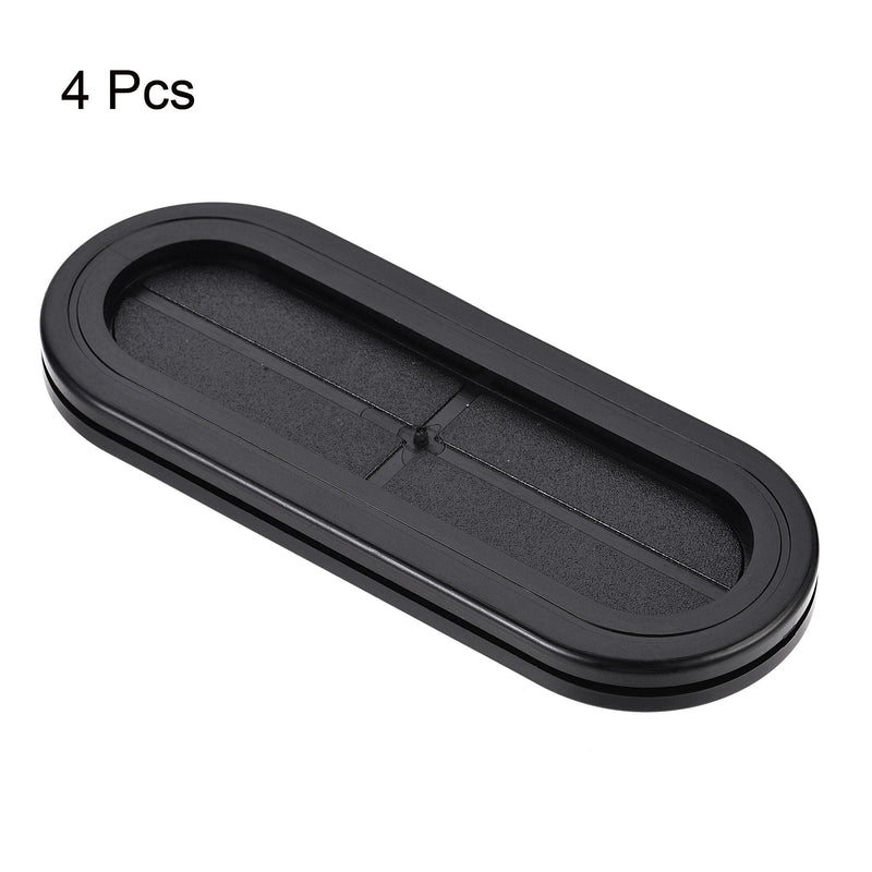uxcell Rubber Grommet Oval Double-Sided Mount Size 110 x 40 mm for Wire Protection 4pcs 19