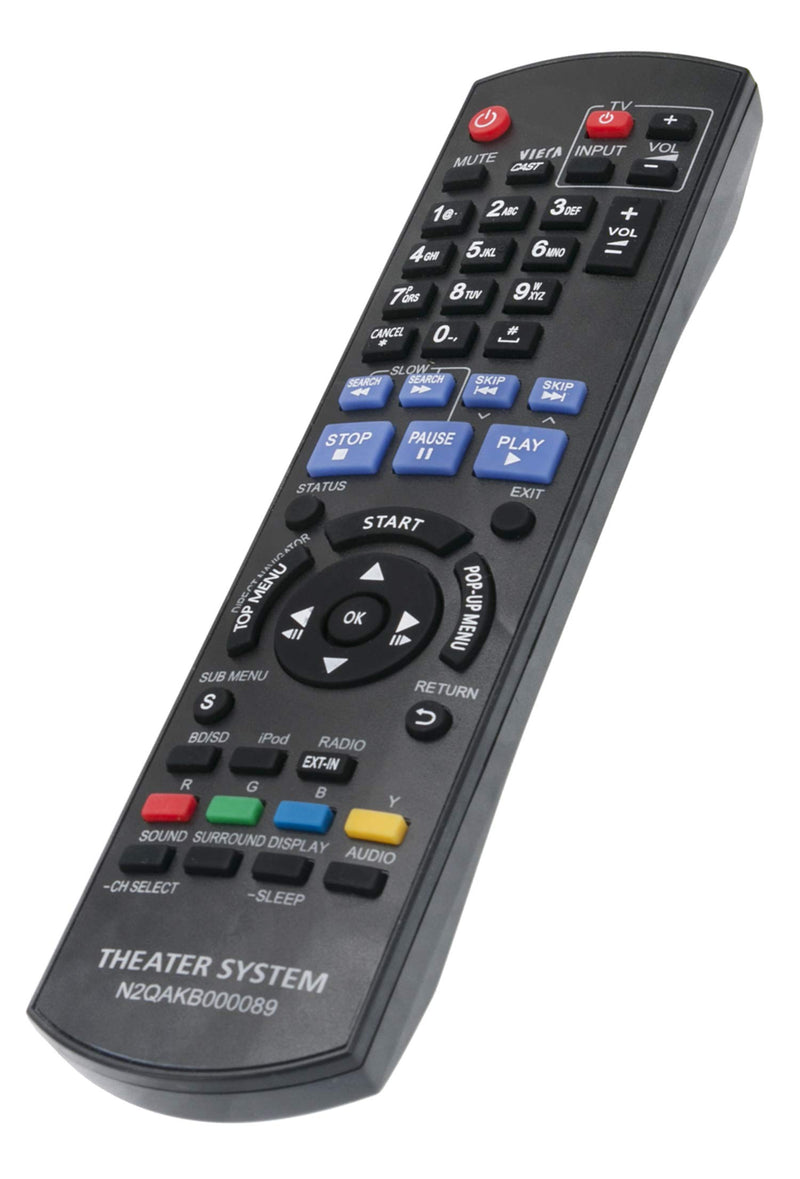 New N2QAKB000089 Replace Remote fit for Panasonic Blu-ray Home Theater System SC-BT750 SC-BT730 SC-BT330 SC-BT230 SC-BT235 SC-BT735 SA-BT730 SA-BT330 SA-BT230 SA-BT235 SC-BTT350 SC-BTT750 SA-BTT750