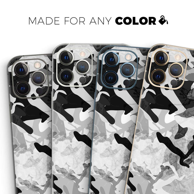 Design Skinz Desert Snow Camouflage V2 - Full Body Skin Decal Wrap Kit Compatible with The Apple iPhone 12 Pro Max (Full-Body, Screen Trim & Back Glass Skin)