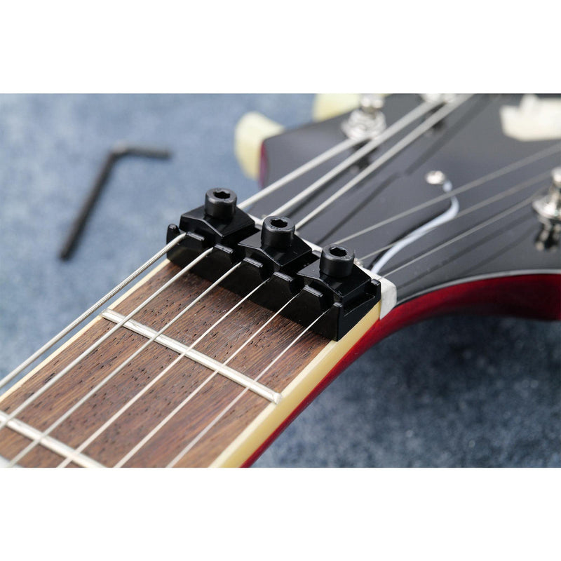 Musiclily 42mm Metal Guitar String Locking Nut for Floyd Rose Style Electric Guitar Tremolo Bridge Lock System, Black