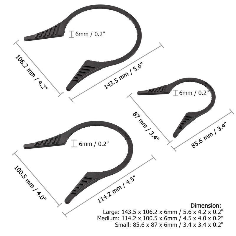 [AUSTRALIA] - PROfezzion 3-Pack Camera Lens Filter Wrench Kit for CPL UV ND Filter, Fit 37-52mm 55-72mm 77-95mm Lens Thread for Canon Nikon Sony Fujifilm Olympus Pentax & Other Camera 