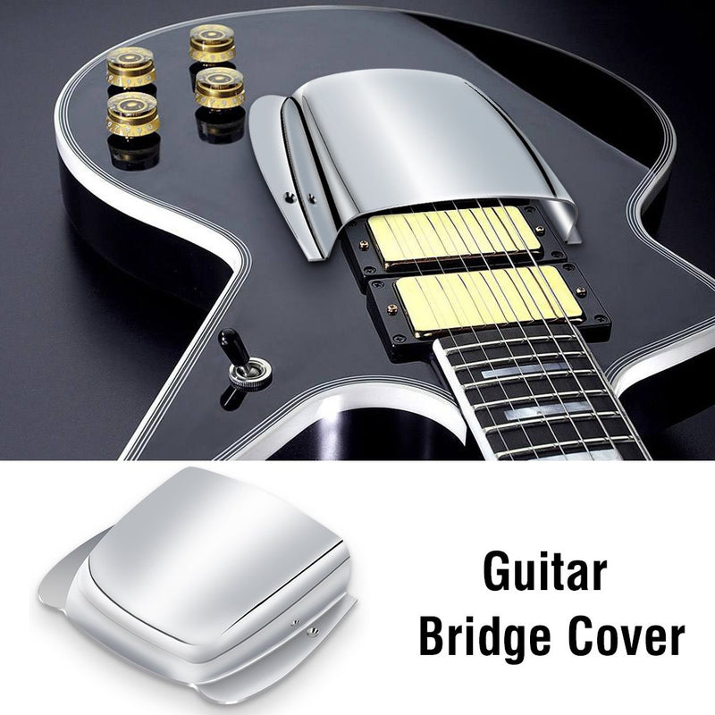 Dilwe Pickup Cover Set Pickup Bridge Cover for JB Bass Silver